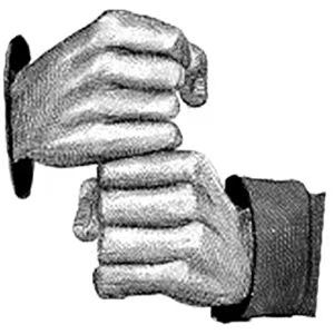 Two fists on top of one another